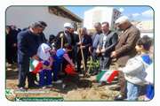 لبیک کانون گیلان به فرمان رهبری؛ کاشت ۴۰ نهال به یاد شهدای مظلوم در تالش