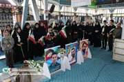 گلزار شهدای رشت گلباران دستان نوجوانان‌شد/ نقش‌آفرینی کارکنان و اعضای کانون گیلان در بدرقه آقای شهید ایران